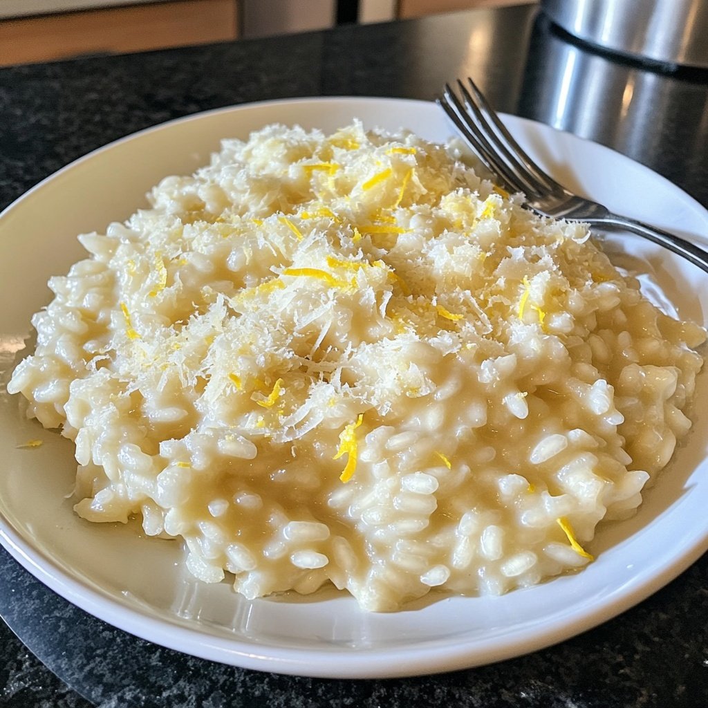 Risotto mit Zitrone und Parmesan
