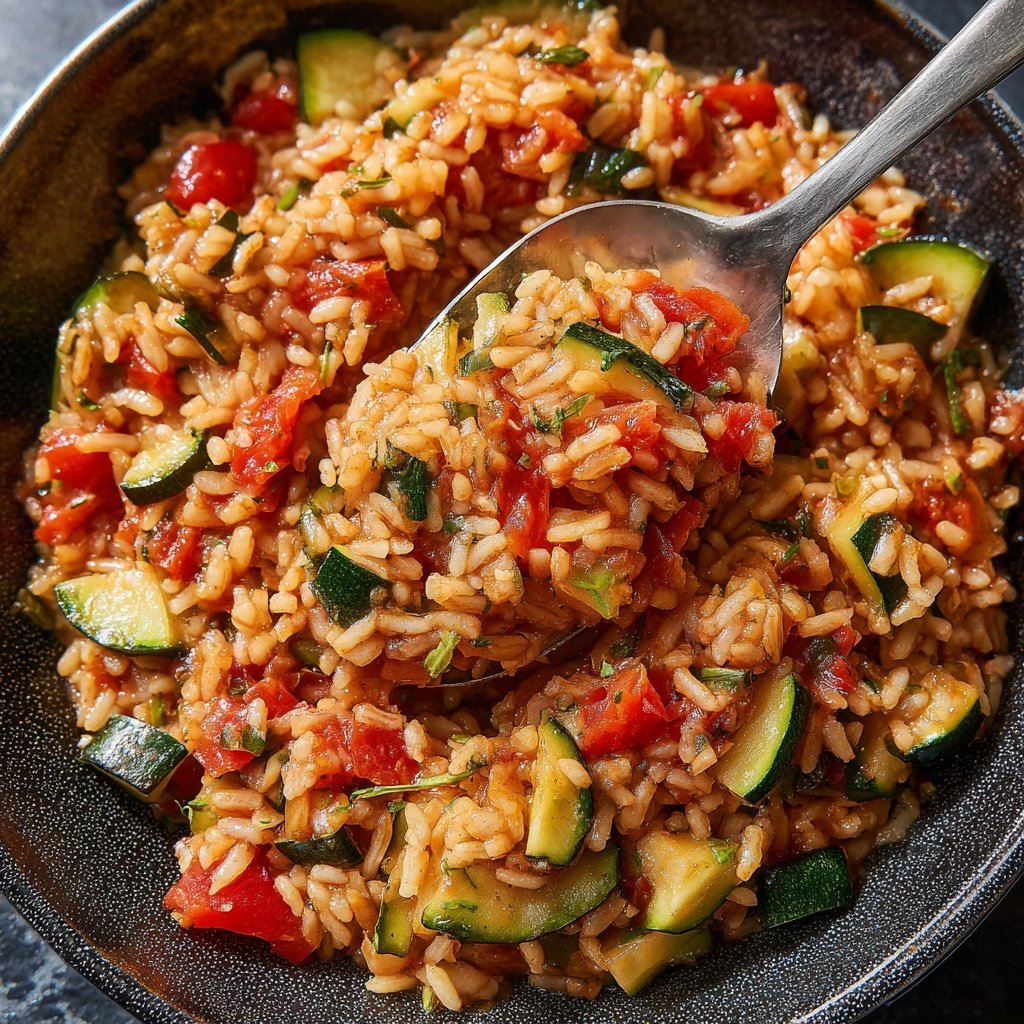 Zucchini-Tomaten-Reis