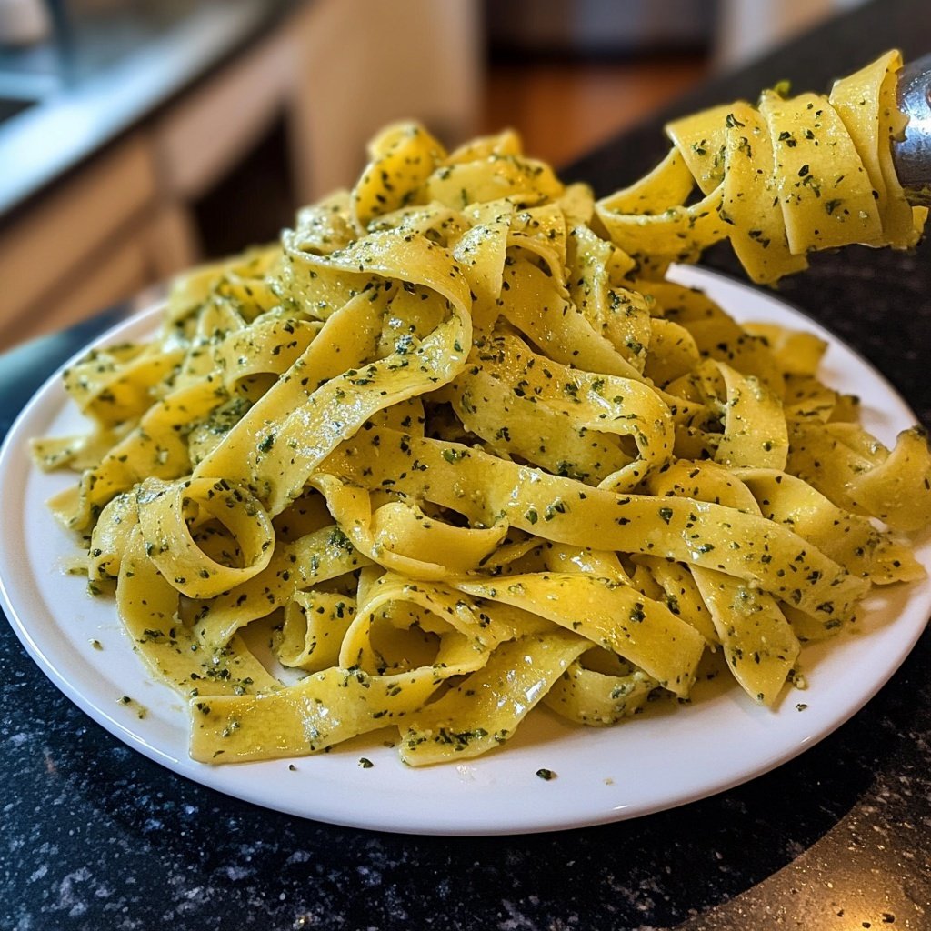 Tagliatelle mit Kräuterbutter